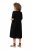 Ulla Popken 829837 Robe en lin mélangé à manches courtes Noir - Robes d'été - Robes légères d'été en grande taille