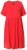 Ulla Popken 829837 Robe en lin mélangé à manches courtes Rouge - Robes d'été - Robes légères d'été en grande taille