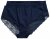 Ulla Popken 830094 Culottes en dentelle lot de 2 Bleu marine - Culottes - 