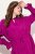 Ulla Popken 830615 Robe à manches longues et volants Lilas - Robes midi - Robes mi-longues pour femmes rondes
