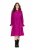 Ulla Popken 830615 Robe à manches longues et volants Lilas - Robes midi - Robes mi-longues pour femmes rondes