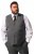 Men+ 668 Madrid Gilet de costume Anthracite - Costumes - Costumes grandes tailles 