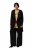 Ulla Popken 830749 Blazer ouvert plissé à larges revers Noir - Blazers - Vestes blazer pour femme, grandes tailles