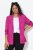 Ulla Popken 830767 Blazer effet froissé Magenta - Blazers - Vestes blazer pour femme, grandes tailles