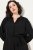 Ulla Popken 831004 Robe mi-longue à manches longues Noir - Robes maxi - Robes longues pour femmes rondes