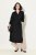 Ulla Popken 831004 Robe mi-longue à manches longues Noir - Robes maxi - Robes longues pour femmes rondes