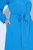 Ulla Popken 831004 Robe mi-longue à manches longues et col V Bleu roi - Robes midi - Robes mi-longues pour femmes rondes