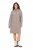 Ulla Popken 831589 Robe en maille à manches longues et col roulé Gris - Robes en maille - 