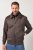 JP1880 Bomber Jacket Faux Leather Dark Brown - Vestes - Vestes homme grandes tailles