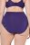 Ulla Popken 831866 Culottes taille haute en dentelle lot de 3 Bleu roi - Culottes - 