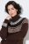 Ulla Popken 832670 Robe en maille imprimée à col roulé Multicolore - Robes - Des robes dans toutes les tailles