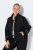 Ulla Popken 833237 Veste de sport à détails réfléchissants Noir - Vestes - Vestes grande taille pour femme