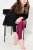 Ulla Popken 833718 Legging collant en dentelle Rouge baie - Collants & chaussettes - 