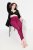 Ulla Popken 833718 Legging collant en dentelle Rouge baie - Collants & chaussettes - 
