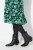 Ulla Popken 834191 Robe chemise imprimée Noir - Robes chemise - 