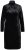 Ulla Popken 834234 Robe en velours à col roulé Noir - Robes de soirée - Robes de soirée en grandes tailles