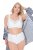 Ulla Popken 834307 Culotte gainante en dentelle Blanc cassé - Lingerie gainante - 