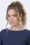 Ulla Popken 834371 Robe sweat rayée Bleu marine - Robes sweat - 