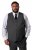 Men+ 067 Porto Gilet de costume Gris - Costumes - Costumes grandes tailles 