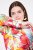 Ulla Popken 835230 Blazer fleuri en coton Rouge - Blazers - Vestes blazer pour femme, grandes tailles