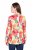 Ulla Popken 835230 Blazer fleuri en coton Rouge - Blazers - Vestes blazer pour femme, grandes tailles