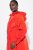 Ulla Popken 835277 Manteau long déperlant à capuche Rouge - Manteaux - Manteaux grande taille pour femme