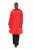 Ulla Popken 835277 Manteau long déperlant à capuche Rouge - Manteaux - Manteaux grande taille pour femme