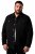 Men+ 446 Veste en jean à poches poitrine Noir - Vestes - Vestes homme grandes tailles