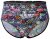 Ulla Popken 835633 Culottes à imprimé animal Multicolore - Culottes - 