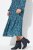 Ulla Popken 835713 Robe fleurie Bleu marine - Robes maxi - Robes longues pour femmes rondes