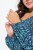 Ulla Popken 835713 Robe fleurie Bleu marine - Robes maxi - Robes longues pour femmes rondes