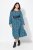 Ulla Popken 835713 Robe fleurie Bleu marine - Robes maxi - Robes longues pour femmes rondes