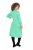 Ulla Popken 835720 Robe en maille trapèze à manches 3/4 Pétrole - Robes en maille - 