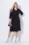Ulla Popken 836514 Robe mi-longue à manches 3/4 Noir - Robes midi - Robes mi-longues pour femmes rondes