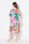 Ulla Popken 836746 Robe mi-longue fleurie à volants Bleu clair - Robes midi - Robes mi-longues pour femmes rondes