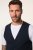 JP1880 New York Flexnamic Gilet en jersey Bleu marine - Costumes - Costumes grandes tailles 