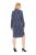 Ulla Popken 837069 Robe fleurie Bleu marine - Robes midi - Robes mi-longues pour femmes rondes