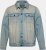 STHUGE 837222 Veste en jean à poches poitrine Bleu clair - Vestes - Vestes homme grandes tailles