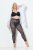 Ulla Popken 837935 Legging collant à motifs Noir - Collants & chaussettes - 