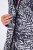 Ulla Popken 838435 Gilet long matelassé imprimé Noir - Gilets sans manches - 