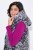 Ulla Popken 838435 Gilet long matelassé imprimé Noir - Gilets sans manches - 