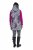 Ulla Popken 838435 Gilet long matelassé imprimé Noir - Gilets sans manches - 