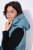 Ulla Popken 838435 Gilet long matelassé imprimé Vert-de-gris - Gilets sans manches - 