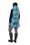 Ulla Popken 838435 Gilet long matelassé imprimé Vert-de-gris - Gilets sans manches - 