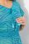 Ulla Popken 838483 Robe à imprimé animal Turquoise - Robes d'été - Robes légères d'été en grande taille