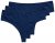 Ulla Popken 838637 Strings lot de 3 Bleu marine - Culottes - 