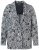 Ulla Popken 838656 Blazer fleuri Blanc - Blazers - Vestes blazer pour femme, grandes tailles