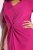 Ulla Popken 838765 Robe en jersey à manches courtes et col V Rose - Robes - Des robes dans toutes les tailles