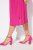 Ulla Popken 838765 Robe en jersey à manches courtes et col V Rose - Robes - Des robes dans toutes les tailles