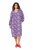 Ulla Popken 838839 Robe chemise imprimée Pétrole - Robes midi - Robes mi-longues pour femmes rondes